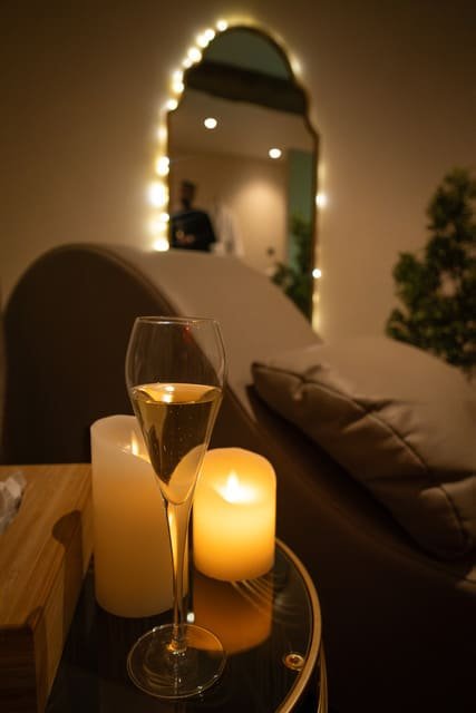 Séjour romantique cocooning éclairage tamisé à Rouen